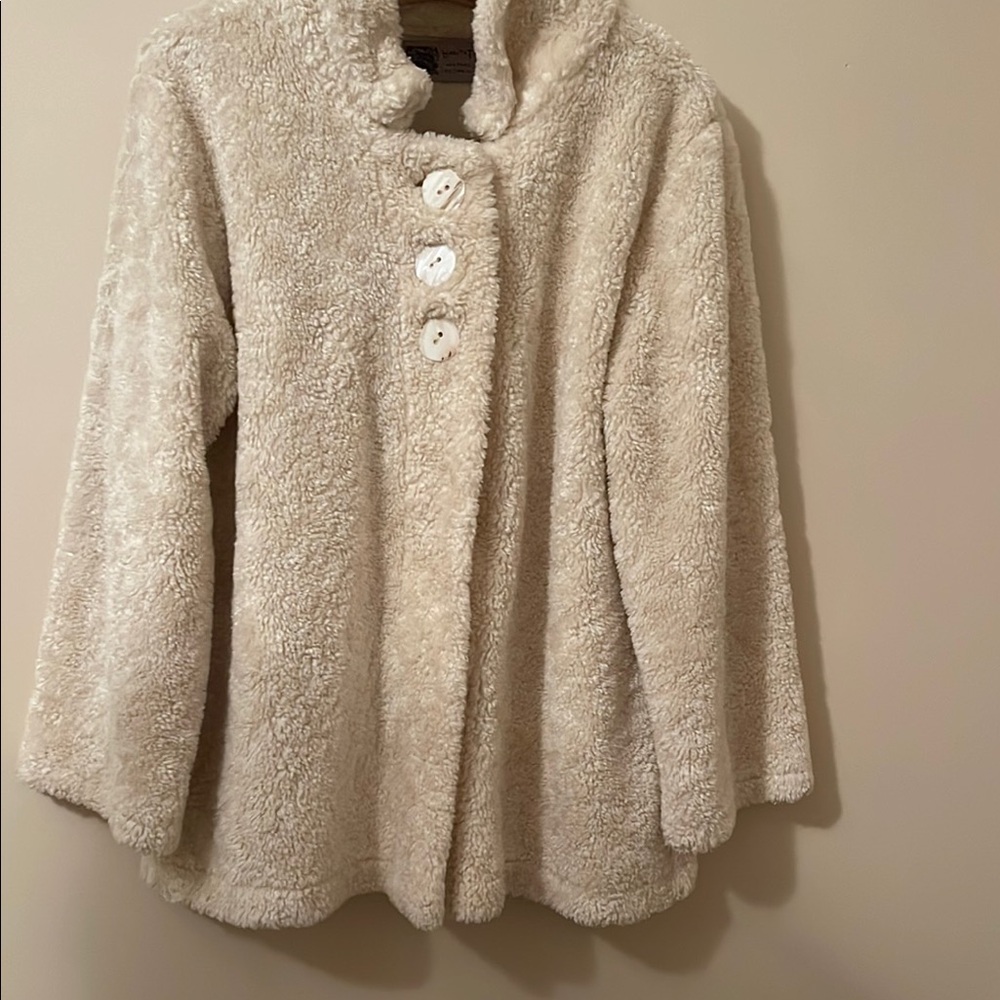 Cozy Beige Faux Fur Jacket